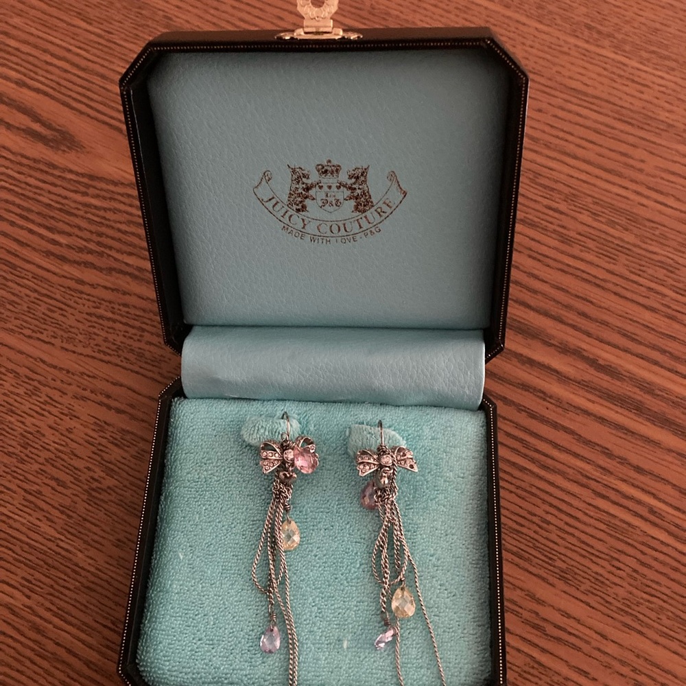 Juicy Couture crystal earrings
